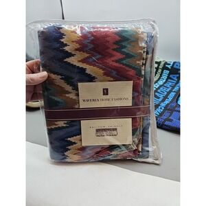 Waverly Ford Flamestitch Balloon Valances  81" x 14" Southwestern Aztec New